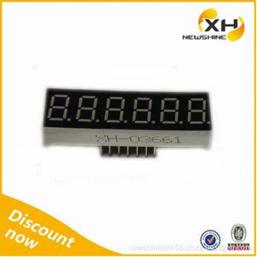 Common Anode DIP FND Red Green Blue Six Digits Numeric LED Display 0.36 Inch